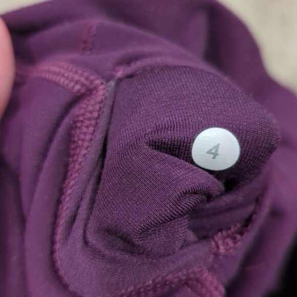 Lululemon Wunder Under Crop (Hi-Rise)Darkest Magenta - Picture 5 of 9